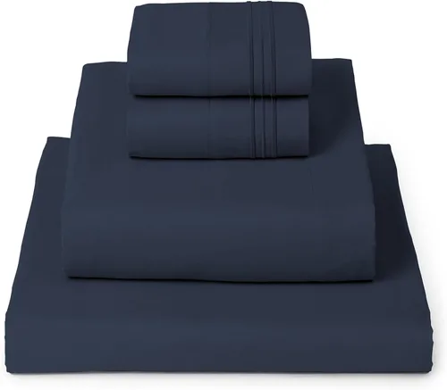 Miniatura 22 de Mellanni Juego de Sábanas Split King - Colección Icónica de 7 Piezas para Ropa de Cama, (Incluye 4 Fundas de Almohada), Bolsillo Profundo de 16 1394