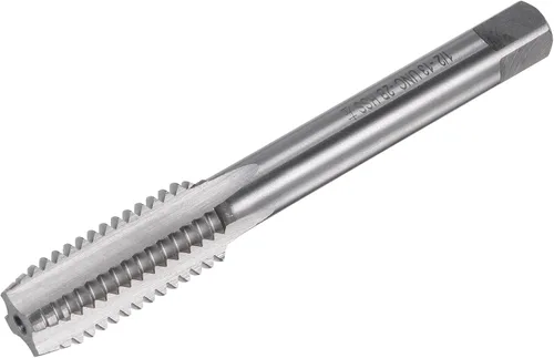 uxcell Macho de roscar para fresado de roscas 1/2"-13 UNC, máquina de mano izquierda HSS (acero de alta velocidad) 6542 sin recubrimiento 4 flautas