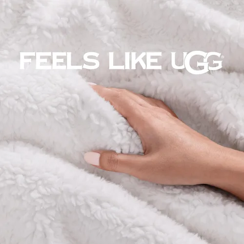 Miniatura 4 de UGG Bliss - Manta de felpa suave de vellón para cama o sofá, de gran tamaño, cálida, reversible, lavable a máquina, peso medio, decoración del Rosa