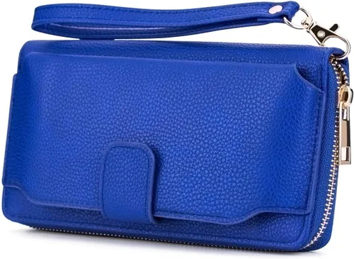 Miniatura 4 de Cartera de pulsera para mujer con soporte para teléfono celular con cremallera alrededor del bolso