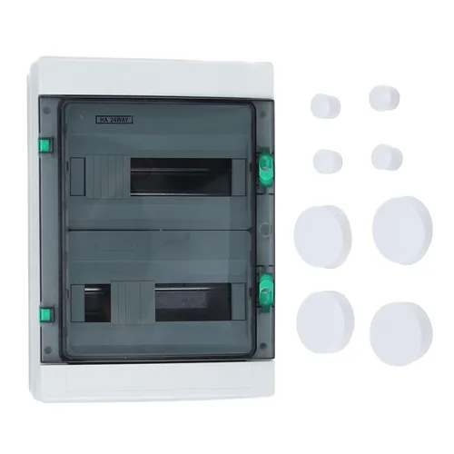 Caja de distribución de 24 vías Caja de distribución de carril DIN recinto eléctrico para interior y exterior eléctrico