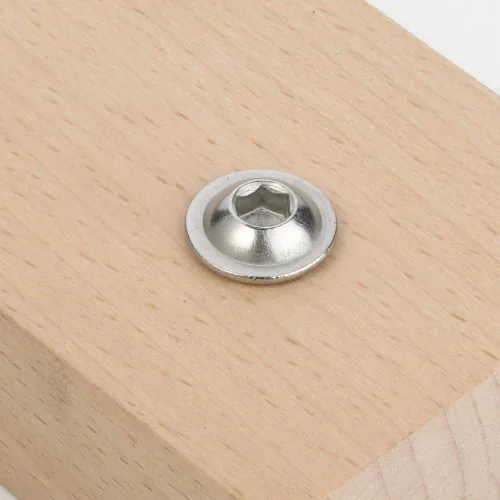 Miniatura 5 de Tornillos de cabeza de botón con brida M5 x 0.472 in, acero inoxidable 18-8 (304), totalmente roscado, unidad de enchufe Allen, 100 unidades plateado