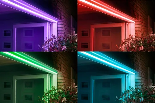 Miniatura 3 de Tira de luz LED RGB de silicona de neón flexible, impermeable, multicolor, control remoto para el hogar, jardín, decoración arquitectónica