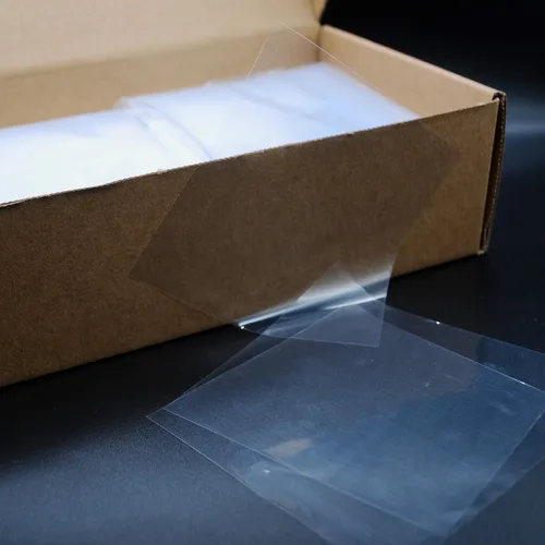 Miniatura 3 de Hojas FEP antiadherentes ultra transparentes a prueba de terpenos de 4 x 4 pulgadas, paquete de 1000 unidades, sin silicona. CannaAroma