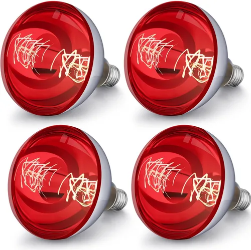 Miniatura 22 de VIHOSE Paquete de 4 lámparas de calor de 125 W, 120 V, R40, bombillas incandescentes de vidrio, bombillas de calefacción incandescentes para re