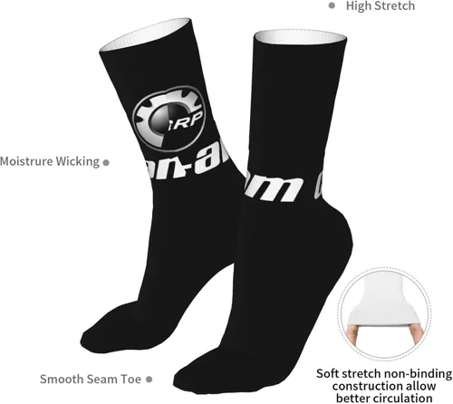 Miniatura 7 de CERXSOI Can-Am - Calcetines deportivos súper suaves de tubo medio, estilo casual, resistentes al olor, antideslizantes, unisex, calcetines