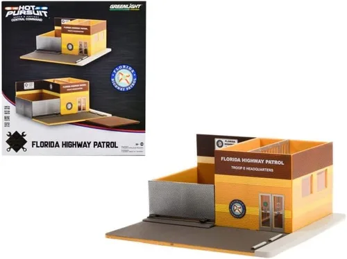 Miniatura 5 de Hot Pursuit Central Command Florida Highway Patrol, Naranja - Greenlight 57091-1/64 escala Diorama
