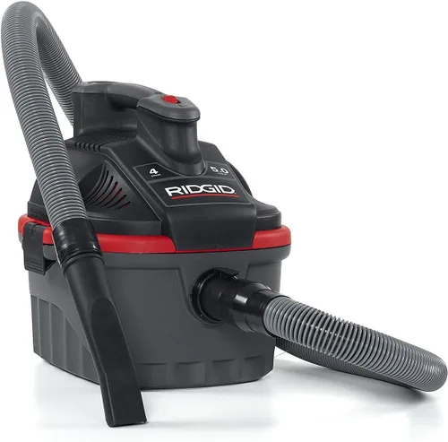 Miniatura 2 de Ridgid 50313 4000 rv Portable Wet Dry aspiradora, 4-Gallon Small Wet Dry Vac con 5,0 Pico HP Motor, Pro – Manguera, asa ergonómica, cable, puerto