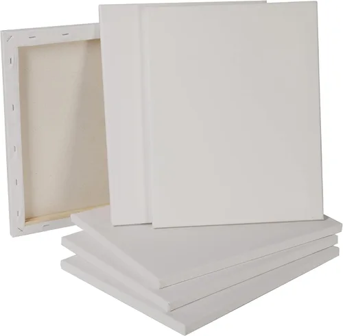 Miniatura 2 de Lienzos para pintar de 5 x 7 pulgadas, 6 unidades, paneles de lienzo imprimados 100% algodón, tableros de lienzo estirados para profesionales