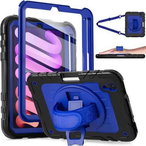 Miniatura 10 de Funda para iPad mini 7 A17 Pro/iPad mini 6 de 8.3 pulgadas, funda para iPad mini de 7ª/6ª generación (2024/2021) con soporte para lápiz/soporte