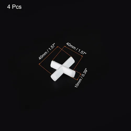 Miniatura 2 de MECCANIXITY Agitador magnético mezclador barra de agitación 40 mm (1.57 ") x40mm forma de cruz PTFE imán de revestimiento blanco para laboratorio 3