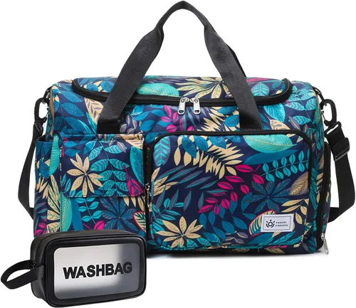 Miniatura 389 de Pequeña bolsa de gimnasio para mujer, bolsa de viaje con compartimento para zapatos