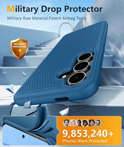 Miniatura 309 de FNTCASE Funda para iPhone 17 Pro: Fundas delgadas translúcidas de color azul claro compatibles con MagSafe, protección completa de la cámara
