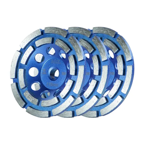 Miniatura 10 de SALI Ruedas de molienda de hormigón de 4.5 pulgadas 16 segmentos de turbo diamante Arbor de 5/8-11 Rueda de molienda de diamante apta