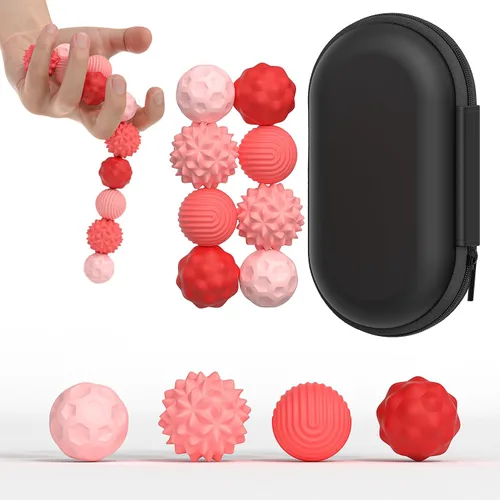 Miniatura 8 de Bolas Magnéticas de Silicona Juguete Fidget para Adultos, Bolas de Imanes de Silicona Suave, 2PCS Extra Grandes de 40.5mm Juguetes Sensoriales