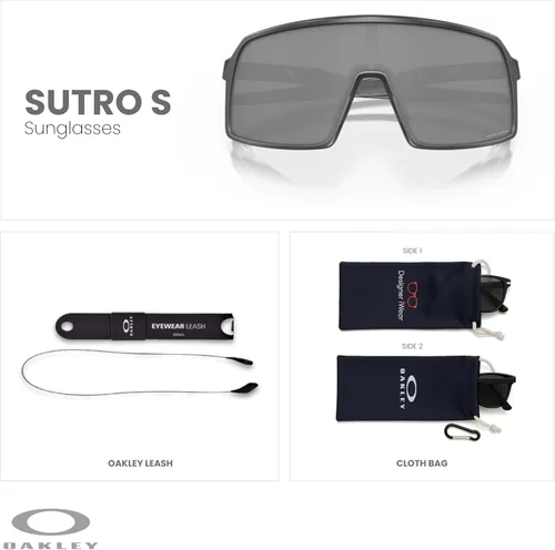 Miniatura 16 de Oakley Sutro OO9406 / OO9462 - Lentes de sol para hombre, kit de correa de accesorios, bolsa de microfibra