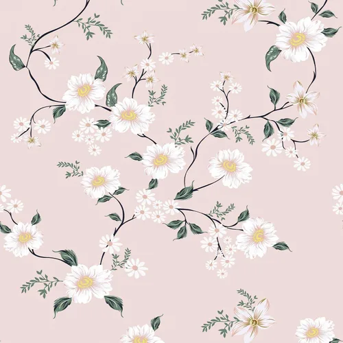 YXTII Papel tapiz de 393.7" x 17.3" para despegar y pegar, papel tapiz floral rosa para dormitorio, papel decorativo para pared