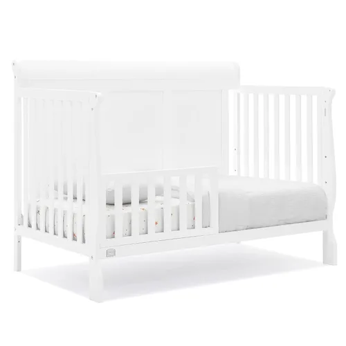 Miniatura 9 de Simmons Kids Carter - Cuna convertible 6 en 1, certificado Greenguard Gold, color blanco bianca