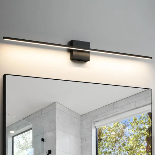 Miniatura 12 de Lámpara de tocador de baño negra de 30 pulgadas, giratoria de 360°, 18 W, regulable, 5CCT, LED, lámpara de baño negra sobre espejo, luces modernas
