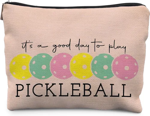 Miniatura 9 de Regalos de Pickleball para Mujeres RYYCDOI, Bolsa de Maquillaje de Pickleball Estuche Cosmético, Accesorios de Pickleball para Mujeres