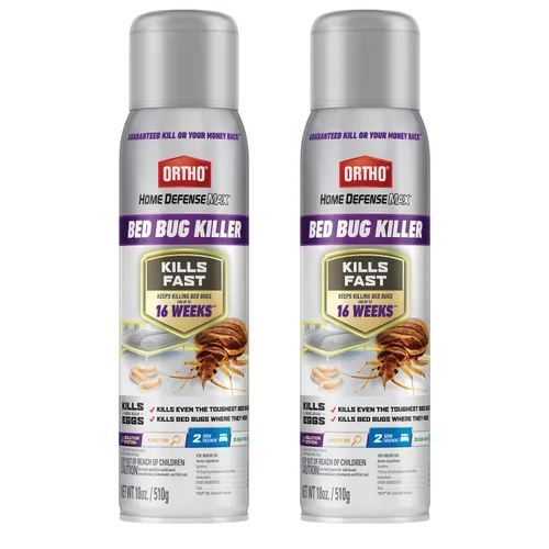 Miniatura 13 de Ortho Home Defense Max Bed Bug & Flea Killer Powder – Pulgas y chinches en polvo, aplicar a grietas y grietas en marcos de cama y de ventana Aerosol