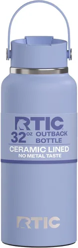 Miniatura 25 de RTIC - Botella de agua Outback de 32 oz (1 L), con revestimiento de cerámica, aislada, de acero inoxidable, doble pared con aislamiento al vacío