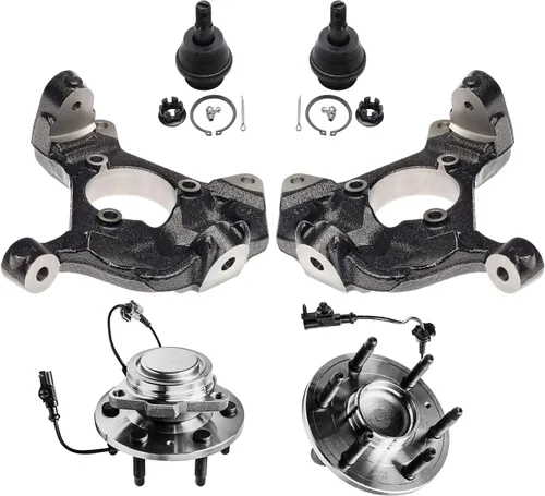 Miniatura 67 de Detroit Axle - Kit de nudillos traseros izquierdo FWD para Hyundai Santa Fe 2007-2009 Veracruz 2007-2012, reemplazo del conjunto de cojinete