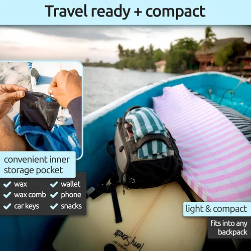 Miniatura 3 de Funda de calcetín para tabla de surf y funda para tabla de paddleboard Surf Squared - Bolsa protectora elástica ligera para tabla de surf - Negro