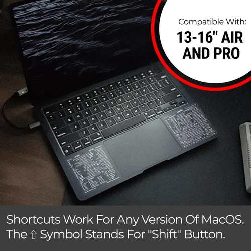 Miniatura 5 de Synerlogic (2 juegos) Mac OS + Word/Excel (para Mac), adhesivos de vinilo laminado, para MacBook Air/Pro/iMac/Mini (transparente/blanco/2)