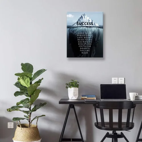 Miniatura 3 de Kas Home Arte inspirador de pared con citas motivacionales, decoración de pared para sala de estar, dormitorio, oficina, baño, lienzo impreso