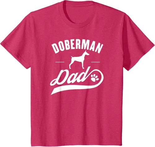 Miniatura 74 de Doberman Dad - Camiseta para amante del dueño del perro, Negro, S