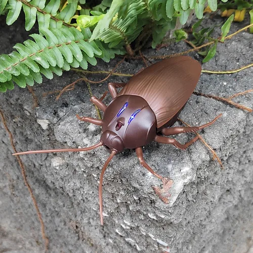 Miniatura 3 de Tipmant Coche de Control Remoto RC Cucaracha Vehículo Animal Juguetes Electrónicos Insecto Realista Insecto con Ojos Luminosos Mascota Gato Regalo