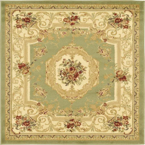 Miniatura 54 de Unique Loom Versailles Collection - Alfombra tradicional clásica con motivo floral, colección Versailles