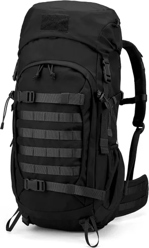 Mardingtop Mochila de senderismo de 50 litros, mochila de mochilero con cubierta de lluvia para senderismo, mochilero, rucking, camping,
