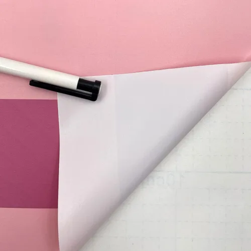 Miniatura 3 de Revestimiento de estantes de rayas rosadas, cubierta de papel para muebles, cajas de almacenamiento para aula escolar, 17.8 pulgadas por 9.8 pies