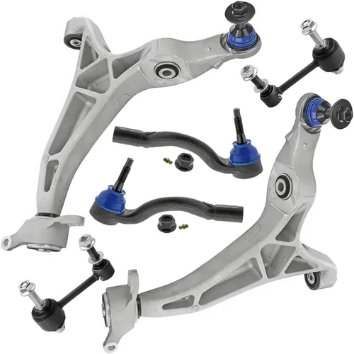 Miniatura 102 de Detroit Axle - Kit de extremo delantero para Chrysler 300 Dodge Charger Challenger 2011-2023, 2 brazos de control inferiores traseros 2 varillas