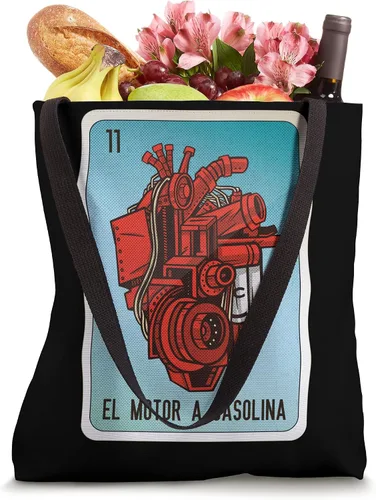 Miniatura 4 de El Motor A Gasolina Mexican Slang Chicano Bingo Cards Tote Bag