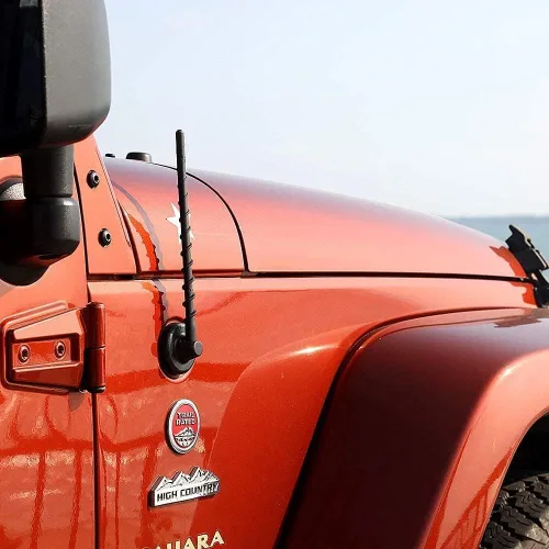 Miniatura 5 de Antena (23 centímetros) para 2007-2025 Jeep Wrangler JK JL JKU JLU Gladiator JT, accesorios Jeep Wrangler Gladiator, antena corta de reemplazo