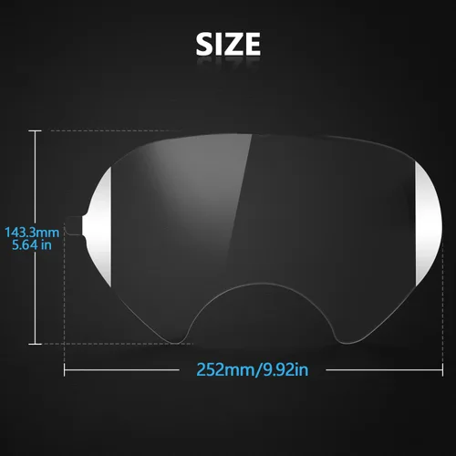Miniatura 3 de QZQ 45 unidades de cubiertas de lentes desprendibles compatibles con 3M 6885, 6000, 6700, 6800, 6900 Serie de mascarillas con respirador, cubierta