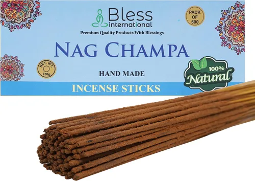 Miniatura 40 de Bless International varillas de incienso 100 % natural hechas a mano, sumergidas a mano, el mejor aroma Incienso y mirra