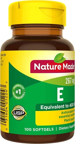 Miniatura 6 de Nature Made Vitamina E 400 UI cápsulas blandas 100 ea (paquete de 2)