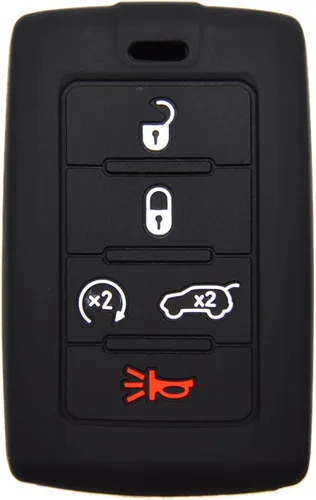 Miniatura 3 de Funda protectora de silicona para llavero de 5 botones para Jeep Grand Cherokee Grand Wagoneer y Dodge Charger Daytona EV Electric 2024+