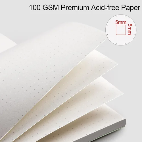 Miniatura 3 de AHGXG Diario de puntos, cuaderno en espiral de cuadrícula de puntos de 8.5 x 11 pulgadas, cuaderno de puntos grande A4, papel grueso de 3.53 oz/m²