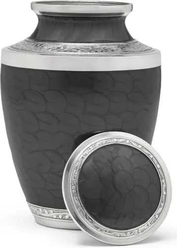 Eternal Harmony Urna grande para cenizas, urna de cremación masculina y femenina para cenizas humanas con acabados elegantes, sello seguro y bolsa