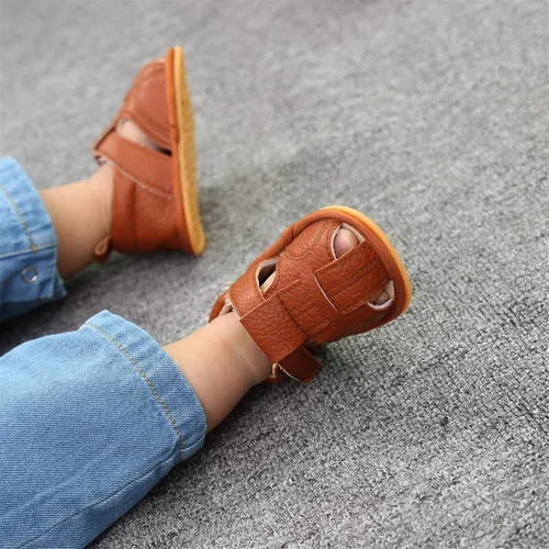 Miniatura 6 de RVROVIC Sandalias para bebés niños y niñas, zapatos de verano de primera calidad para exteriores, ligeras, suaves, antideslizantes, suela para niños