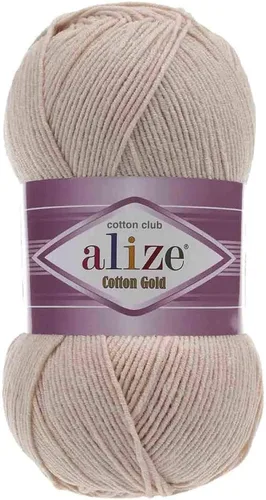 Miniatura 47 de 55% algodón 45% acrílico Alize Cotton Gold Yarn 1 madeja/bola 3.53 oz 360 yardas (1-crema)