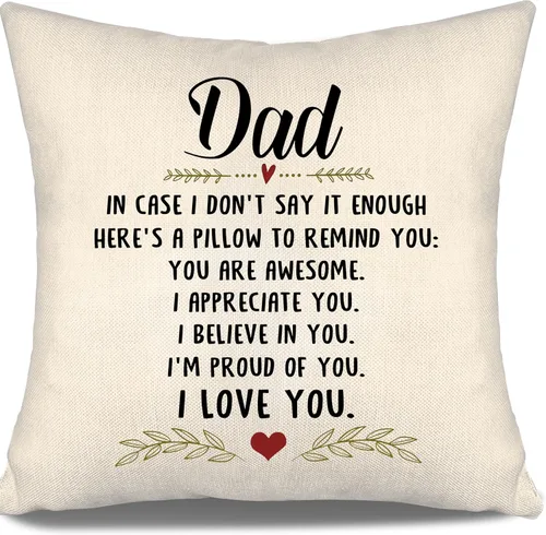 Miniatura 29 de En caso de que no lo diga lo suficiente aquí hay una almohada para recordarte que eres increíble, te aprecio, te quiero. Funda de almohada para tía