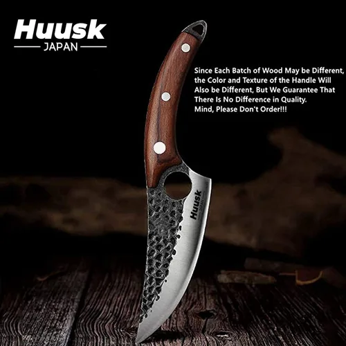 Miniatura 2 de Smith Chu Regalo para hombres Cuchillo vikingo forjado a mano Acero de alto carbono Japón Cuchillos de chef para barbacoa Carne Verduras Corte