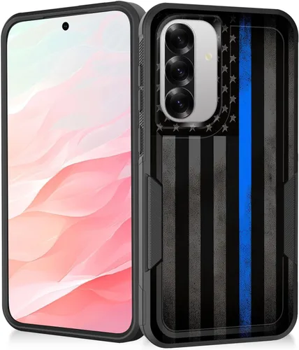 Miniatura 40 de Funda para Galaxy A14 5G, resistente de doble capa híbrida de policarbonato duro, goma suave, a prueba de golpes, funda protectora resistente