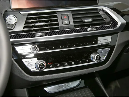 Miniatura 5 de Compatible con panel de marco de salida de aire acondicionado de fibra de carbono, marco de salida de aire, cubierta interior para BMW X3 G01 G08